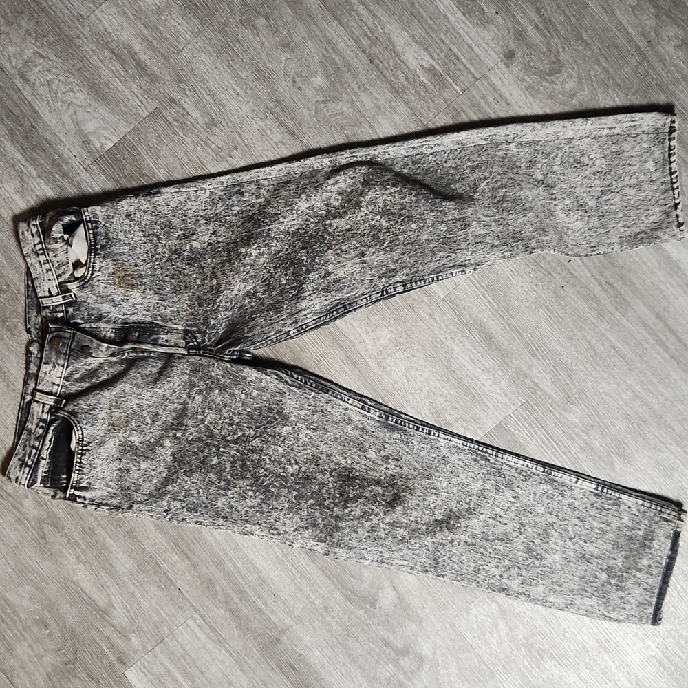 Vintage Levis Black Acid Wash Jeans